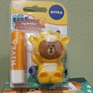 (Ready stock) Nivea Lip Balm with lip holder - sun protect (SPF30)