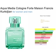 [Decant] MFK Aqua Media Cologne Forte