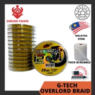 SAMURAI - G-TECH OVERLORD 100M BRAIDED 12 SULAM TALI BENANG TALI PANCING OVER LORD x12 DEEP SEA CAST