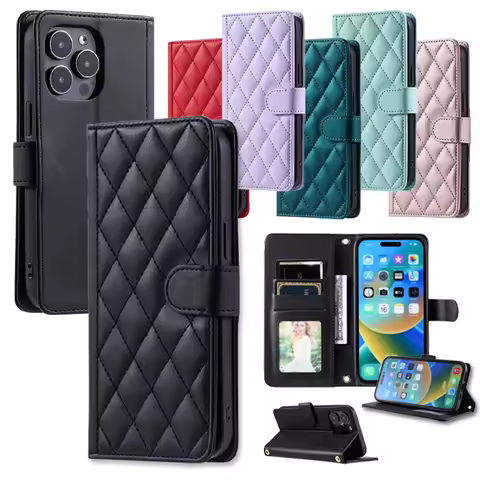 Vintage Plaid Hand Rope Case For Vivo Y22 Y22S Y27 Y27S Y28 Y28S Y30 Y33E Y33S Y35 Y36 Y38 Y55 Y55S 