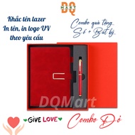 Combo Quà tặng A5 IN LOGO quà tặng doanh nghiệp cao cấp sang trọngkhắc tên và logo chất DQMart