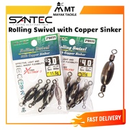 SANTEC ROLLING SWIVEL WITH COPPER SINKER 79111 EXTRA STRONG