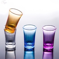Color Plastic   Glass Plastic Spirits   Cup Bold Bar Club Tumbler Liquor Wedding Wine Glasses Cocktail Pint   Vodka Cup QIQI
