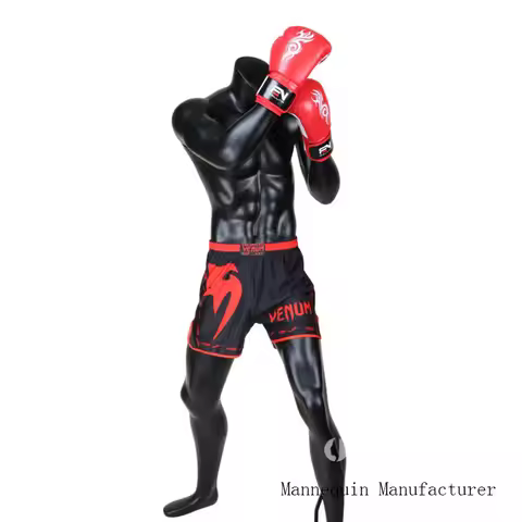 Customized Fitness Sports Boxing Mannequin Man's Whole Body Boxing and Defending Posture Dummy Displ