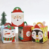 Christmas candy gift box mouth bakery pastry  paper bag pembalut hadiah bakeri pastri kertas gula beg圣诞礼品盒平口烘焙西点糖果盒子