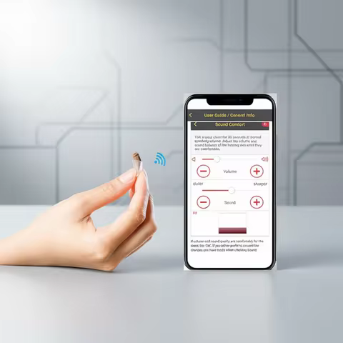 Rexton Inox Super Invisible Hearing Aids CIC Digit 8 Channel Hearing Aid App Adjustable Ear Aid For