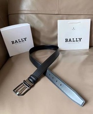 💜BALLY 巴利 男款腰帶 寬3.4CM 男士 牛皮 皮帶 禮盒 送禮 節日 生日 Men's leather belt gift box gift holiday birthday