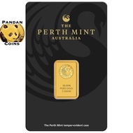 FC1 Australia Perth Mint Kangaroo 9999 Gold Bar, 1g - 5g