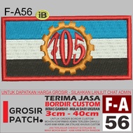 F-A56 ROTARY GEAR 705 FLAG LOGO EMBROIDERY PATCH - WHOLESALE TESTIMONIAL REVIEW PATCH