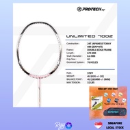 PROTECH UNLIMITED 700Z Badminton Racket (with XP66 PLUS STRING & GRIP & SLING BAG)