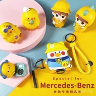 Cute Mercedes-Benz New A-Class C-Class E-Class Key Cover Girl E300L/GLA200/GLC180 Bag Buckle e260 OD