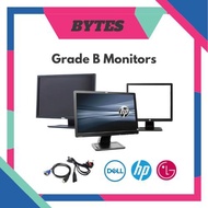 GRADE B [17 19 20 inch] Widescreen / Square monitor Mix Brand Lenovo Dell HP Samsung CCTV Monitor Bu