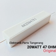 RESISTOR KAPUR 20WATT 47 OHM RESISTOR 20W 47OHM RESISTOR 20 WATT 47ohm