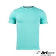 ARI ALLDAY PIMA COTTON TEE - TURQUOISE/WHITE เสื้อยืด อาริ ออลเดย์ พีม่า สีฟ้า