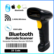 COD Taffware Bluetooth Barcode Scanner 1D YK BW3 / Alat barcode scanner harga barang kasir tangan pe