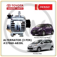 Original Perodua Myvi 1.5 Lagi Best 2011-2017 Alza 1.5 2009-2022 Alternator (3 Pin)