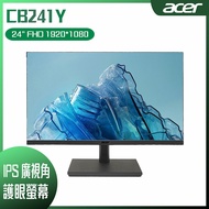 【10週年慶10%回饋】ACER CB241Y 萊茵護眼專業螢幕 (24型/FHD/HDMI/DP/喇叭/IPS/Type-C)