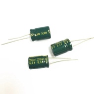 100pcs 2200UF 6.3V  6.3V2200UF 105 Centigrade Radial Electrolytic Capacitor  10*20mm