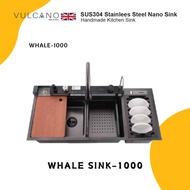 [READY STOCK] VULCANO SUS 304 KITCHEN SINK - WHALE-1000
