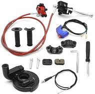 SYOWADA 1 Set Mini Bicycle Hydraulic Brakes, Throttle Assembly Kit with 7/8 Handlebars, Replacement 