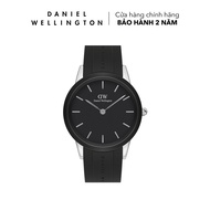 Đồng hồ Daniel Wellington dây cao su - DW00100436 40 mm Iconic Motion (10 ATM) 40 S Black Mặt Đen Vỏ