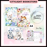 [CITYLIGHT] Stationery: 2025 Monthly Planner Diary Notebook A5 / A4 size -Uni Paper