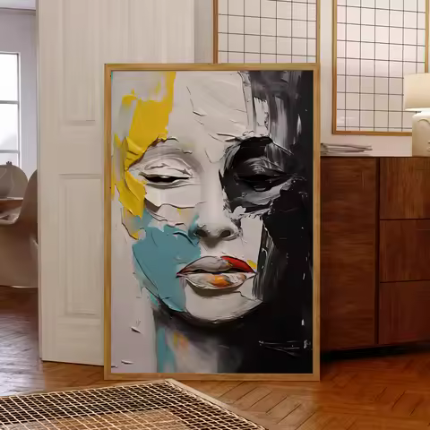 Modern Abstract Hidden Emotions Color Painting Art Print Poster Canvas Picture For Living Room Bedro