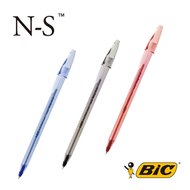 【BIC】N-S Fine0.7透明筆桿原子筆 6入組 (新品)