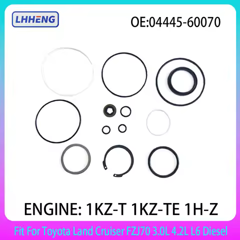 Power Steering Gear Gasket Kit 04445-60070 For Toyota Land Cruiser FZJ70 3.0L 4.2L L6 Diesel 3.0 4.2