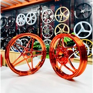 Mâm X1R CNC ngôi sao Vario Click Vision AB125 AB150 - màu đen cam crom