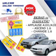 DAIHATSU APPLAUSE A101 / A102, ASCEND 1.6, CHARADE 1.6 BKR6E-11 MADE IN JAPAN  NGK SPARK PLUG 100% O