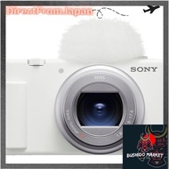 SONY VLOGCAM Compact Digital Camera ZV-1II Body with Windscreen, 18-50mm F1.8-4.0 Zoom Lens, White (