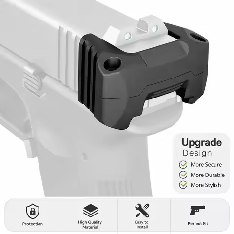 Tactical Slide Assist Handle Backplate Quick Pull Rear Cover for Glock G17 G19 G22 G26 G34 G34X