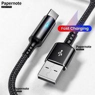 PAPERNOTE USB Type C Cable, Nylon 25cm Micro USB Cable,  Portable Short Fast Charging Fast Charging 