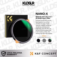 K&F Concept ND2-ND400 B-Series Variable ND Filter / NANO-X Series ND4-64  C-PL 2-in-1 28 Multi-Layer