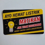 Let's Save Electricity Stickers | Energy Saving Stickers