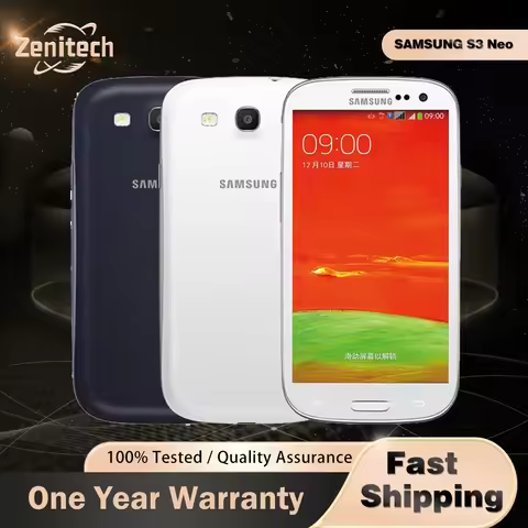 Original Samsung I9300I Galaxy S3 Neo 3G Mobile Phone 4.3'' 1.5GB RAM 8GB ROM CellPhone 8MP+1.6MP Qu