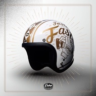 GALLOP Freedom Racer HELMET 自由賽車手 3/4 半罩安全帽 正白色