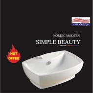 BEAUTIFUL ART DESIGNER COUNTER TOP BASIN SINKI BILIK AIR