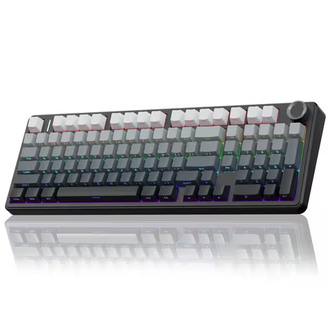 AULA F99PRO Wireless Gaming Keyboard Gasket Structure Compatible with 3/5 Pins Hot-swap Mechanical K