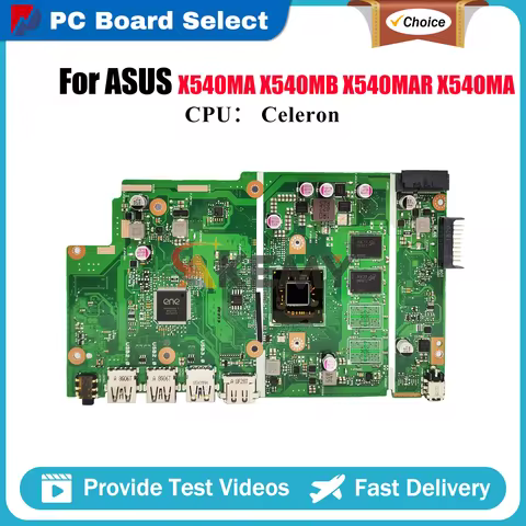 X540MA Laptop Motherboard For ASUS VivoBook D540M X540MA X540M F540M X540MAR X540MAS A540M R540M X54