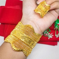 Dubai Bracelet Latest kendari Fashion Titanium Jewelry Dubai 24K Gold Plated Gold