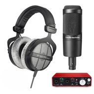 Beyerdynamic DT990 Pro 250-Ohm Open-Back Headphones (with Microphone and USB Audio Interface)