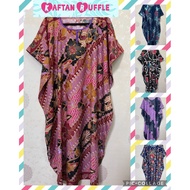 Kaftan batik viral flowy / midi baju kelawar, maxi dress/ home dress/ kaftan batik, night dress, kaftan cun