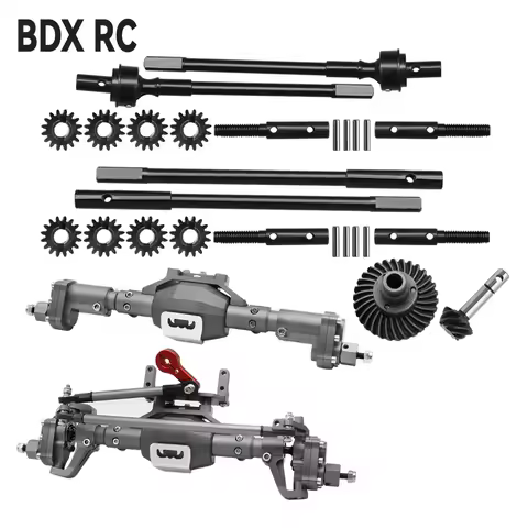 BDXRC SCX10 II Metal Aluminum Portal Axle Internal Drive Shaft Bearing Gear Set Hardened Steel Spare