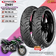Ban Motor Tubeless Zeneos Zn91 Ring 18 Ban Motor Ninja Tiger Thunder Tubles Depan Belakang Ring 18