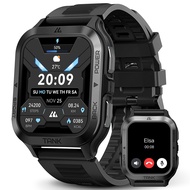 Smart Watch for Men - (Answer/Make Calls) Rugged Military Designed, 5ATM Waterproof, 70+ Sports Mode