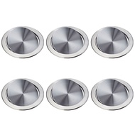 6X Stainless Steel Garbage Flap Lid Trash Bin Cover Flush Built-in Balance Swing Flap Garbage Lid C