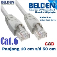Belden Cat6 Gigabit LAN Cable – Custom Length 10cm–50cm | RJ45 Network Server Cable