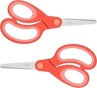 ELECKEY Left Handed Scissors for Kids 5.75",Lefty Soft Touch Pointed School Student Scissors, Blunt,